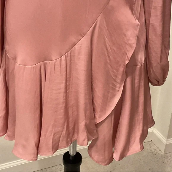 saints + secrets Rose Long Sleeve Ruffle-Hem Dress - Picture 7 of 12